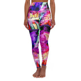 Color Graffiti High-Waisted Yoga Leggings, Fashion, Wearable Art