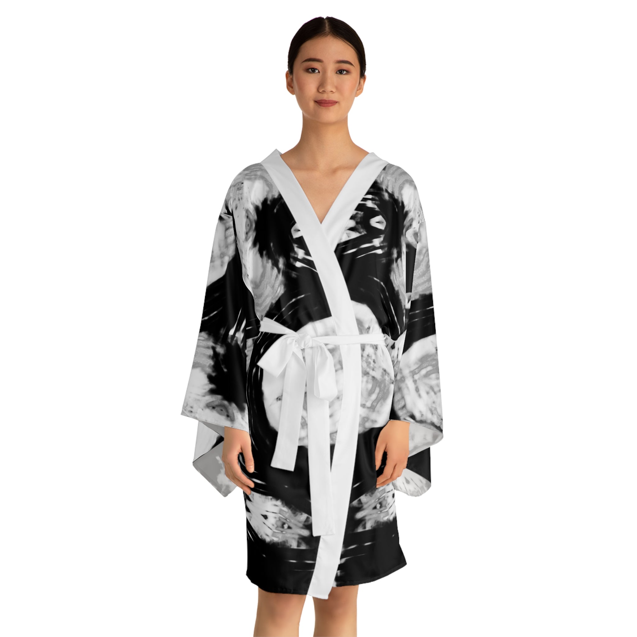 Long Sleeve Kimono Robe (AOP)