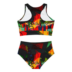 Graffiti Sporty Bikini Set