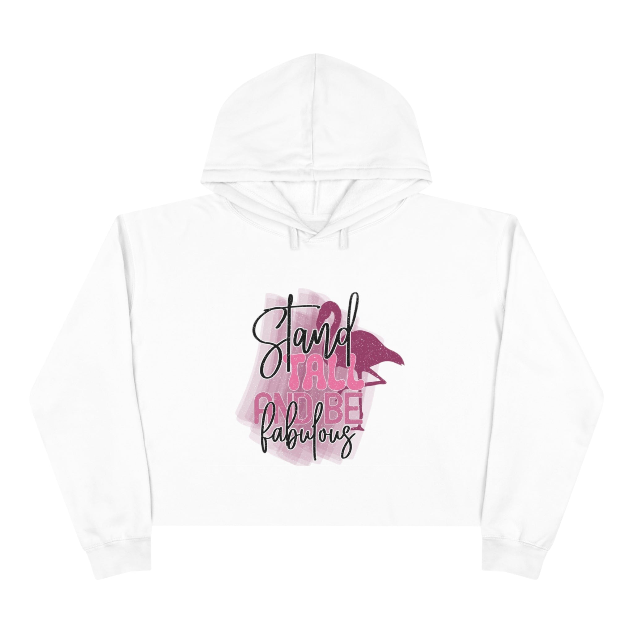 Stand Tall Graphic Crop Hoodie