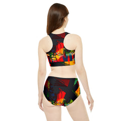 Graffiti Sporty Bikini Set