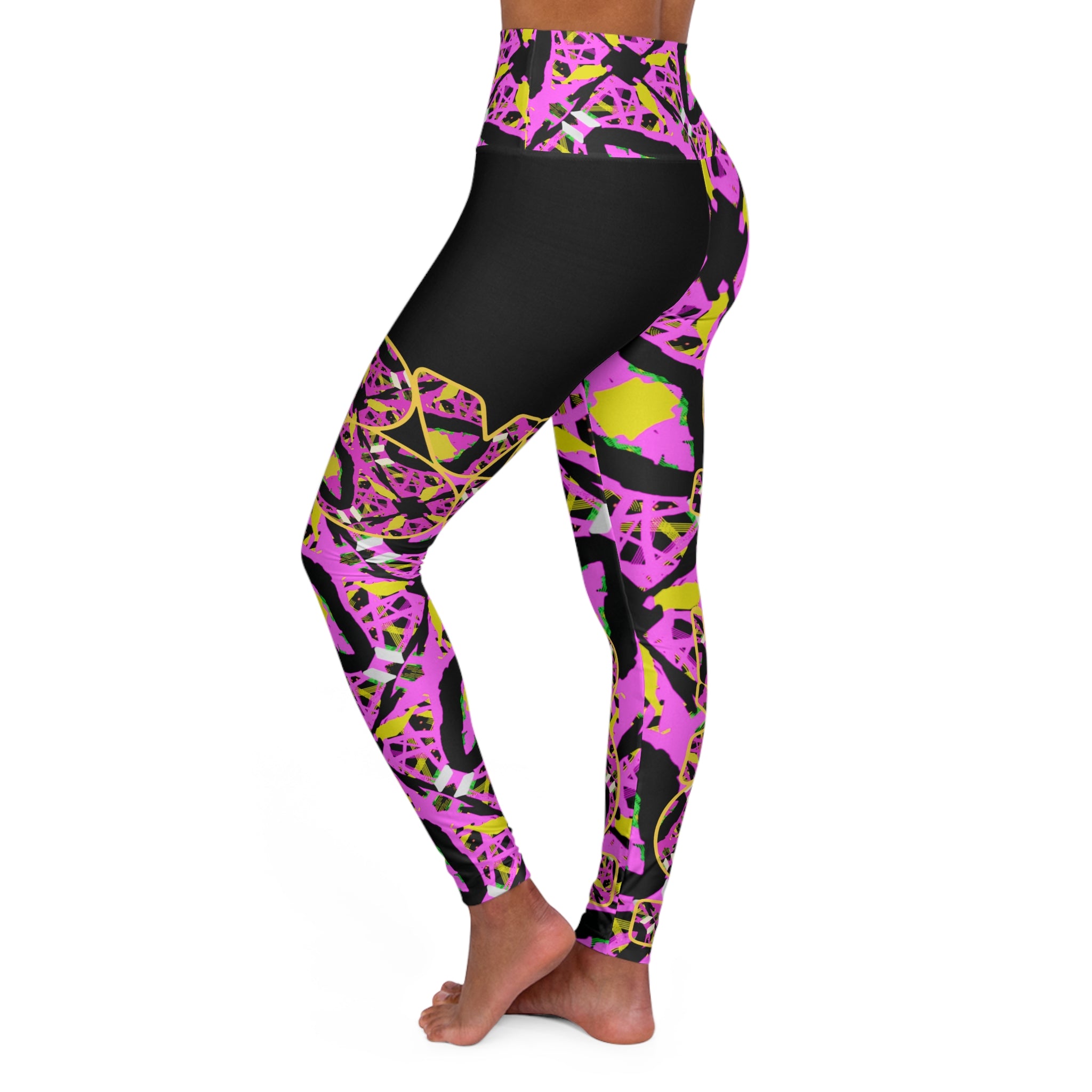 High Waisted Yoga Leggings, Fashion, Wearable Art