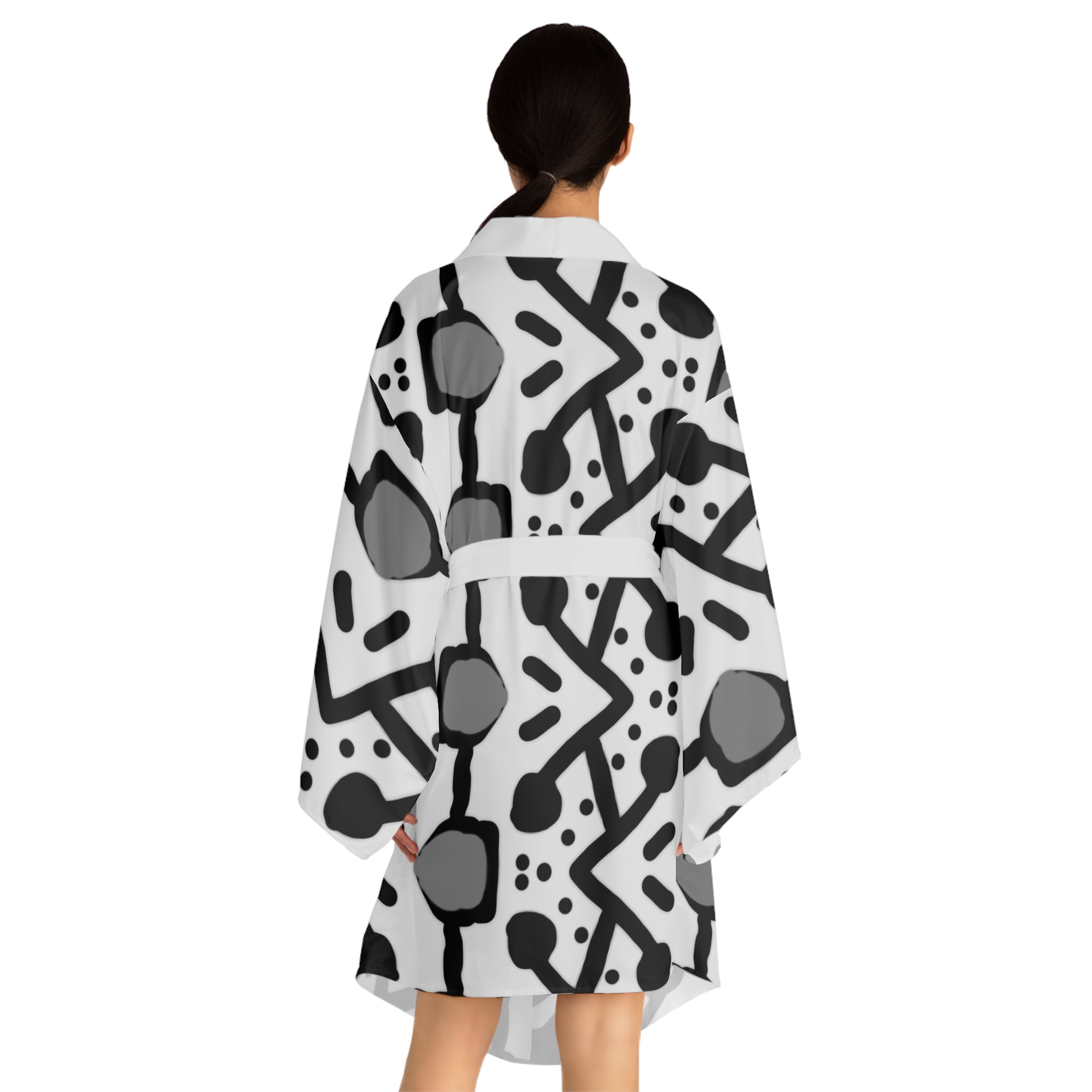 Long Sleeve Kimono Robe (AOP)