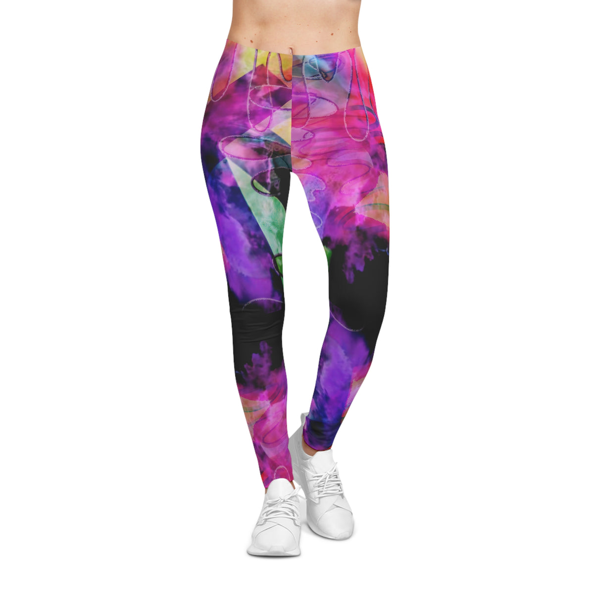 Marble Pattern Women's Casual Leggings