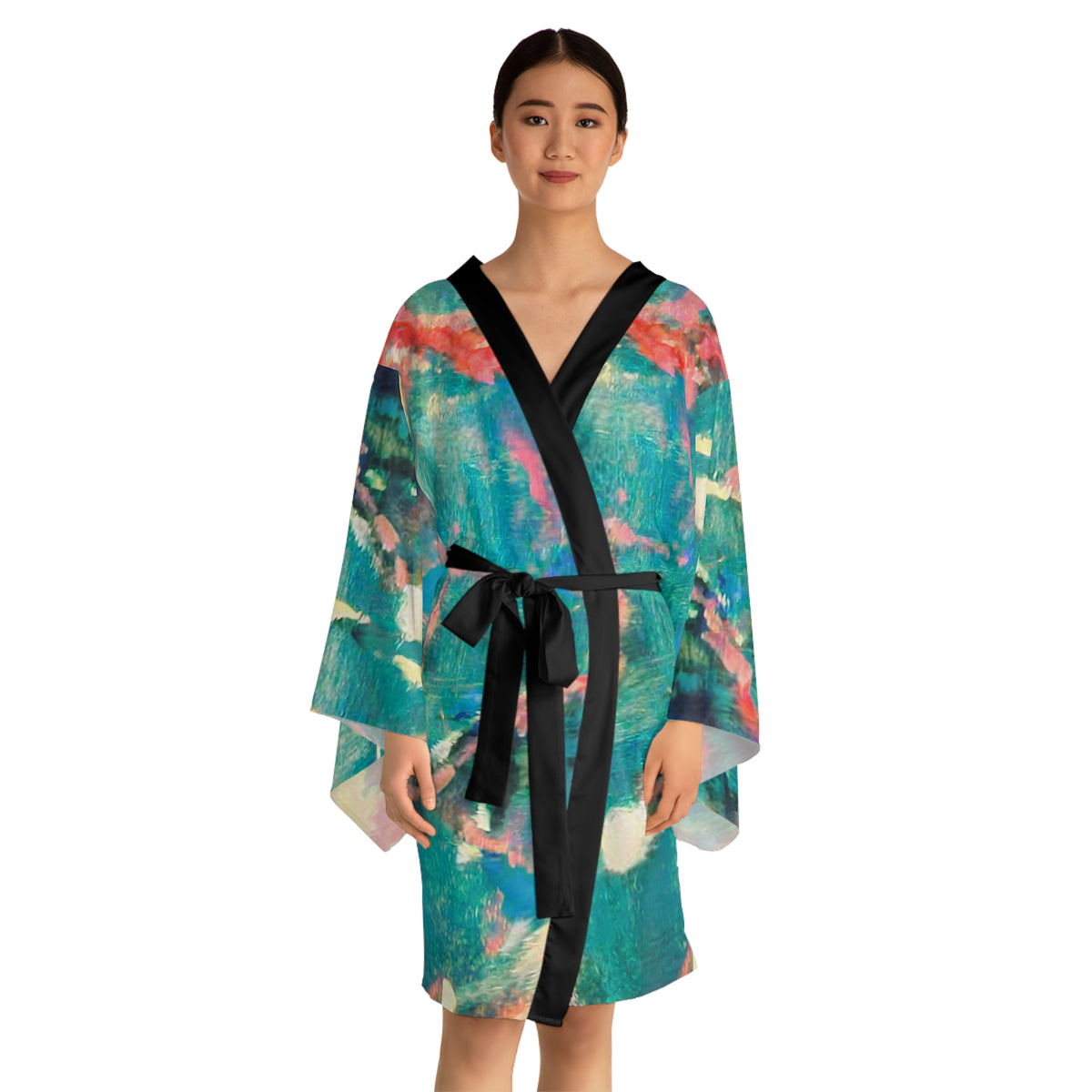 Long Sleeve Kimono Robe (AOP)