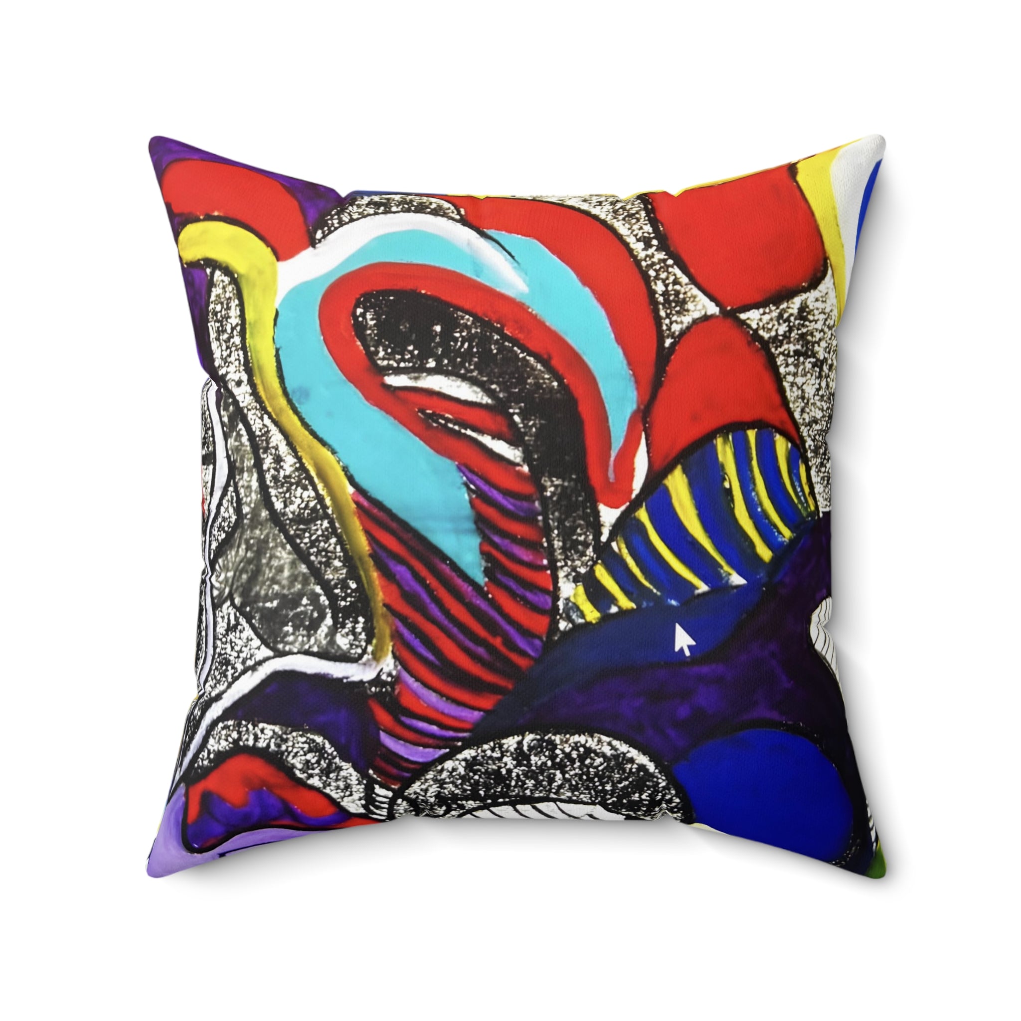 Spun Polyester Square Pillow, Original Art