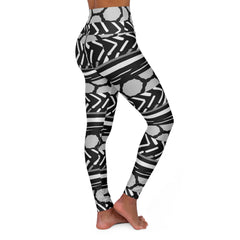 Mixed Pattern High Waisted Yoga Leggings