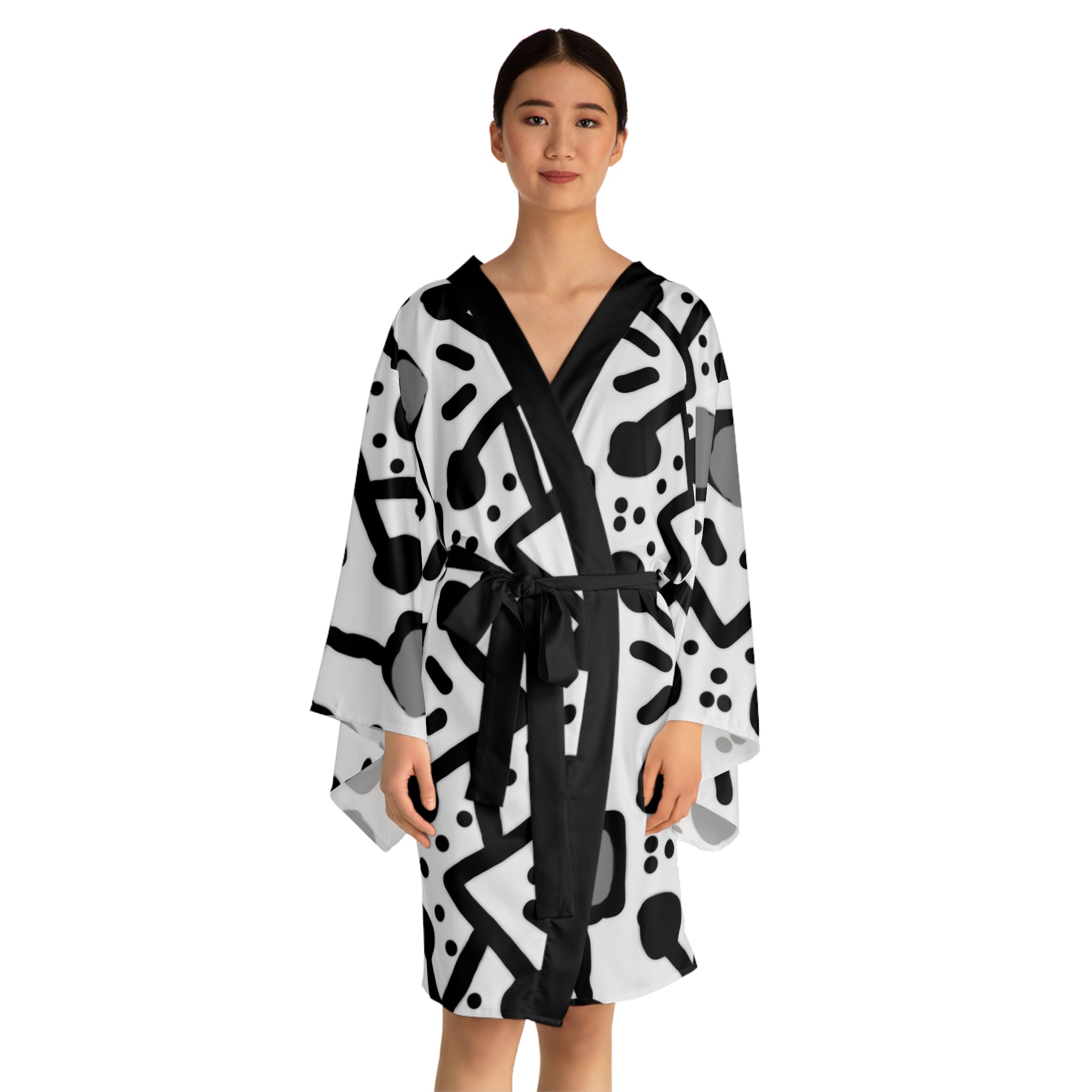 Long Sleeve Kimono Robe (AOP)