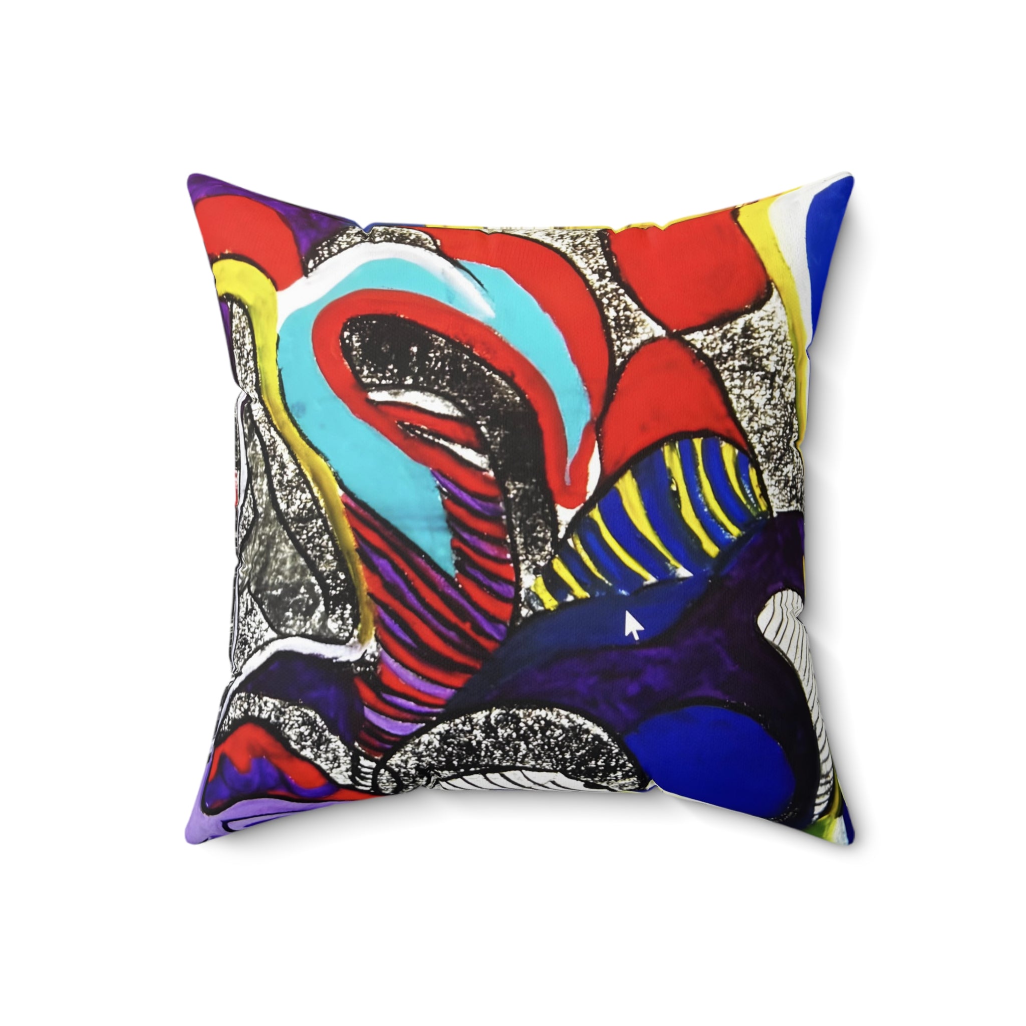 Spun Polyester Square Pillow, Original Art