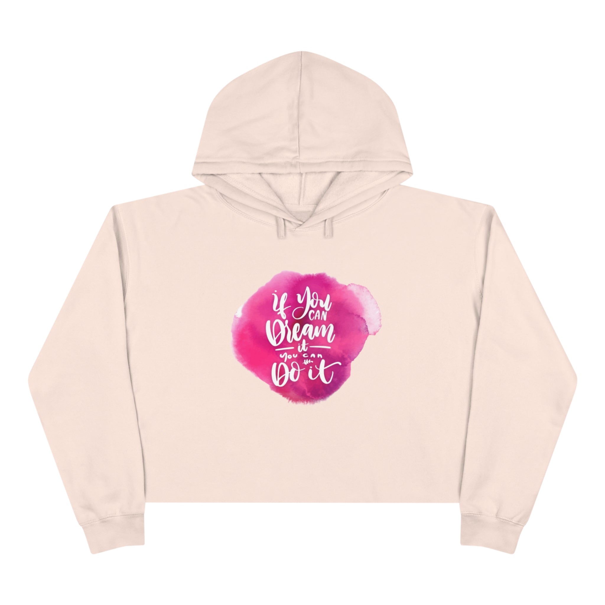 Cropped Graphic Hoodie