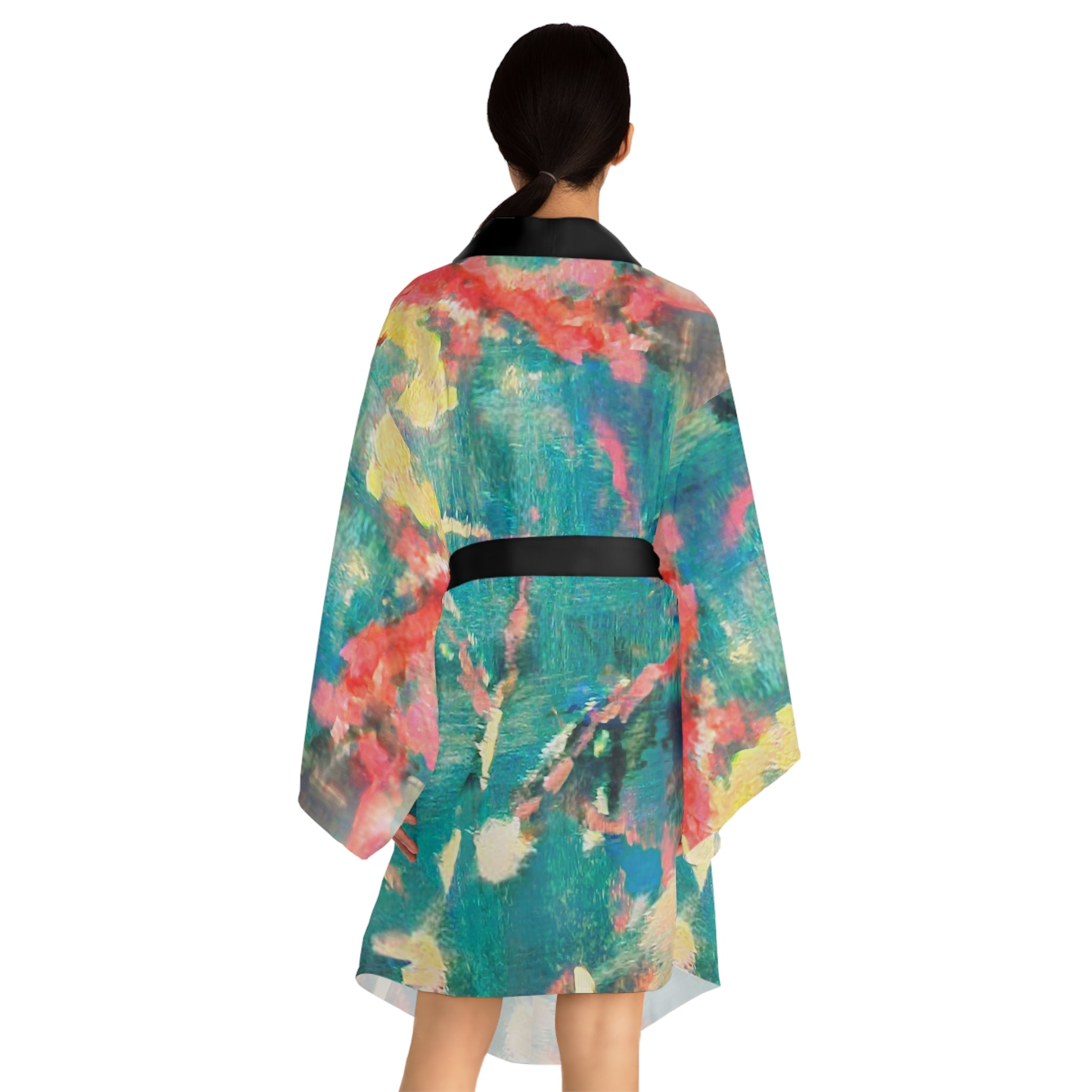 Long Sleeve Kimono Robe (AOP)