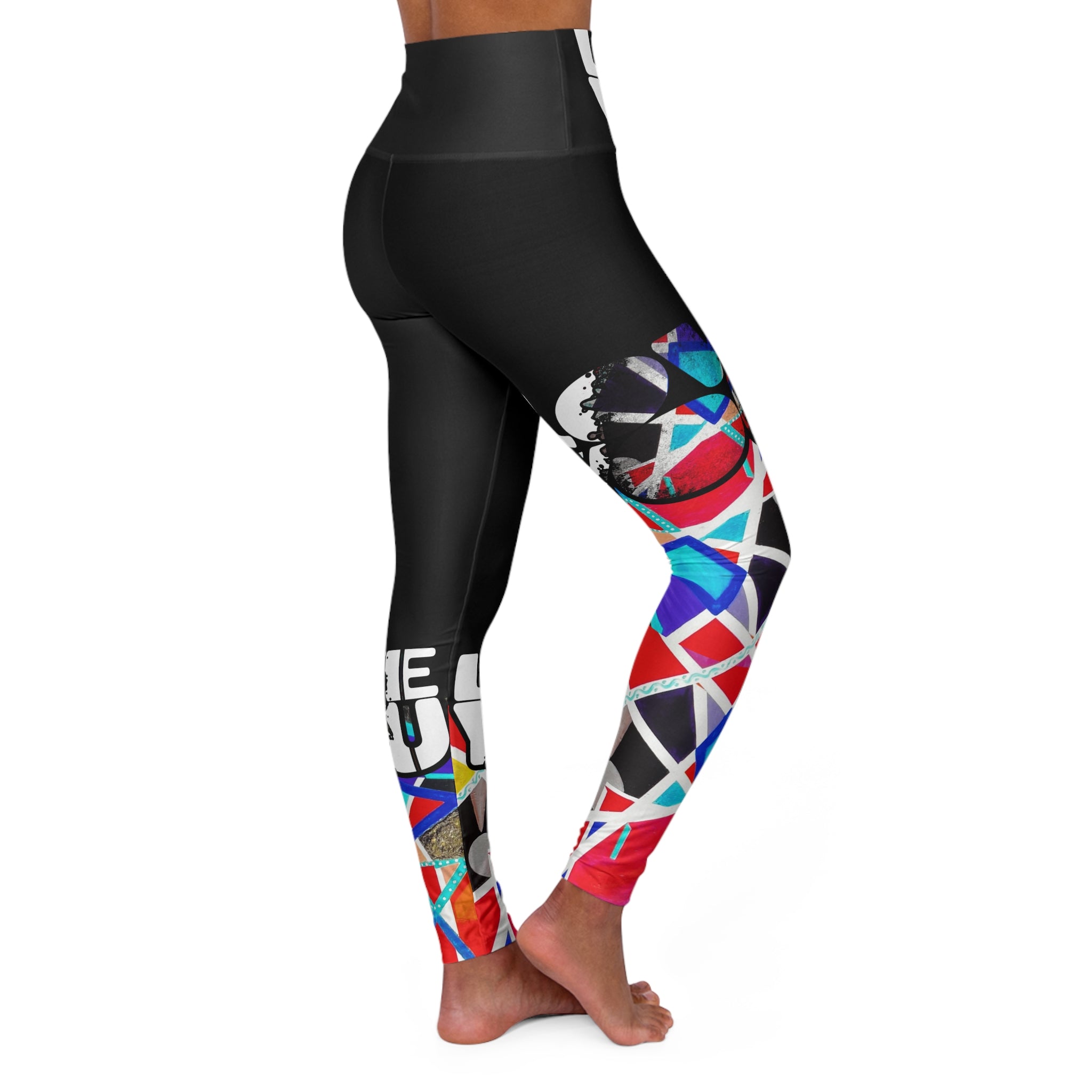 Geometric High Waisted Yoga Leggings