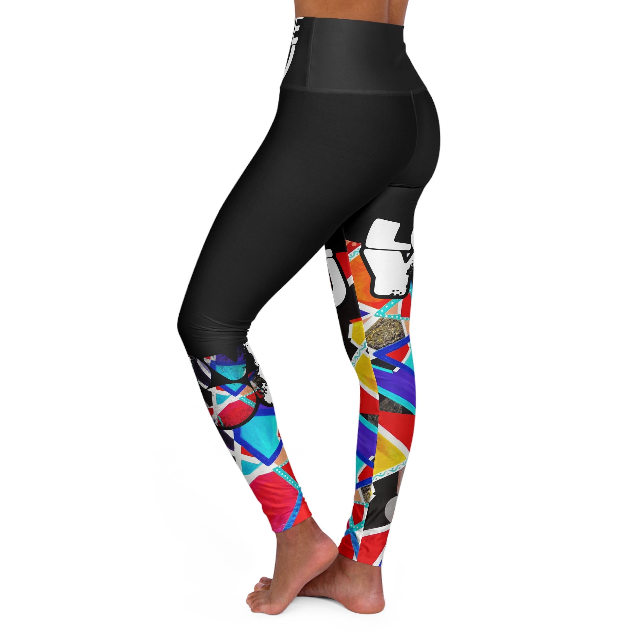 Geometric High Waisted Yoga Leggings