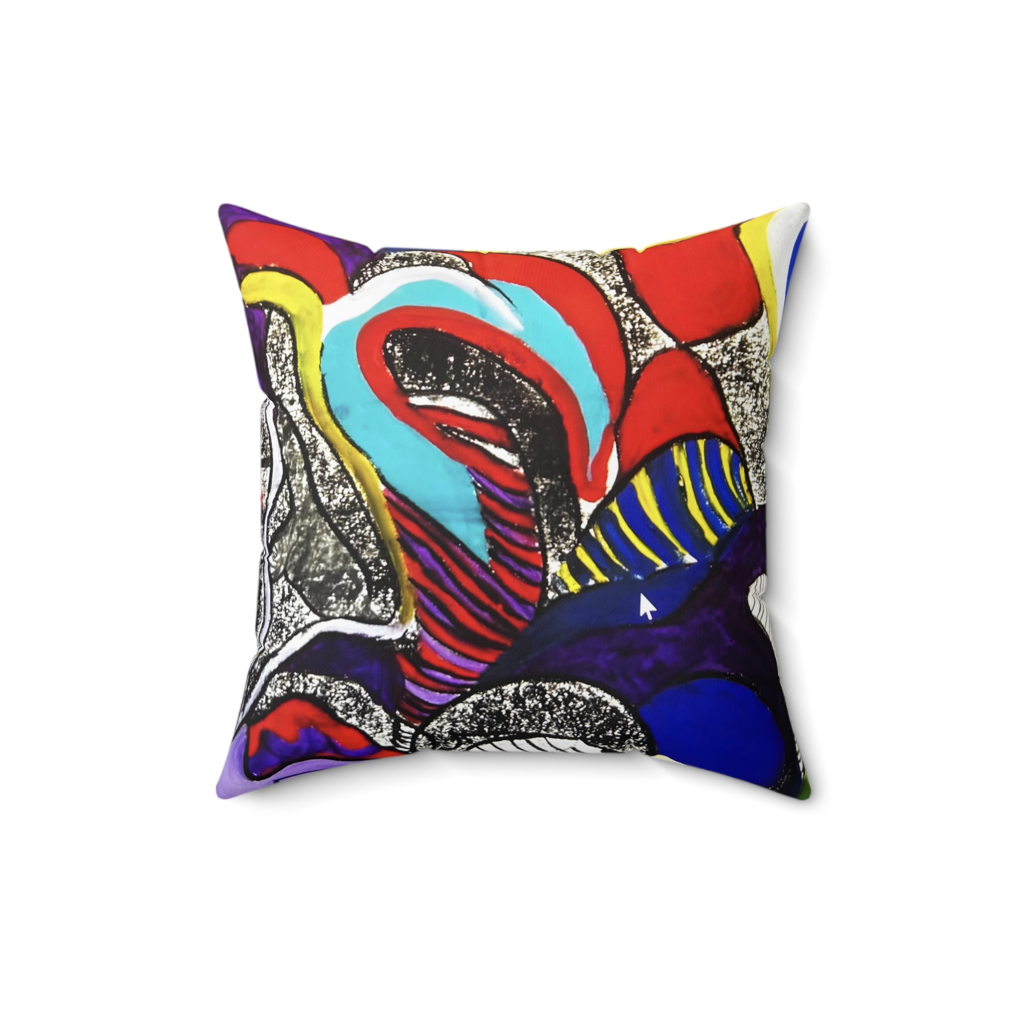 Spun Polyester Square Pillow, Original Art