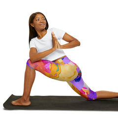 Yoga Capri Leggings (AOP)