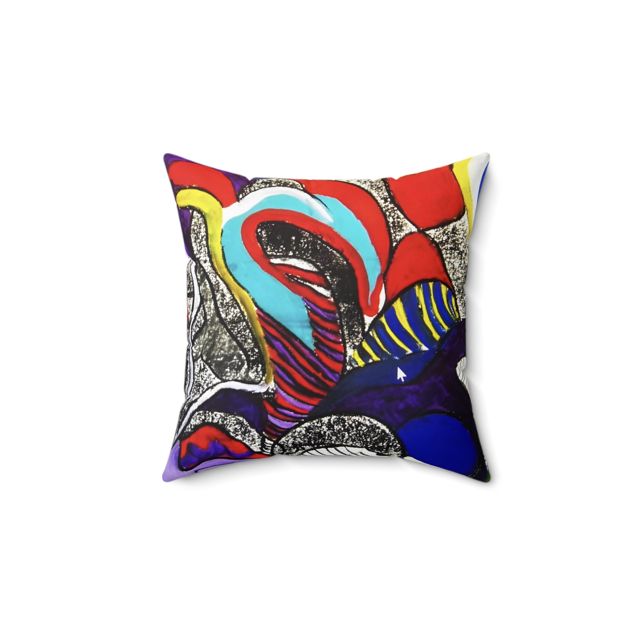 Spun Polyester Square Pillow, Original Art