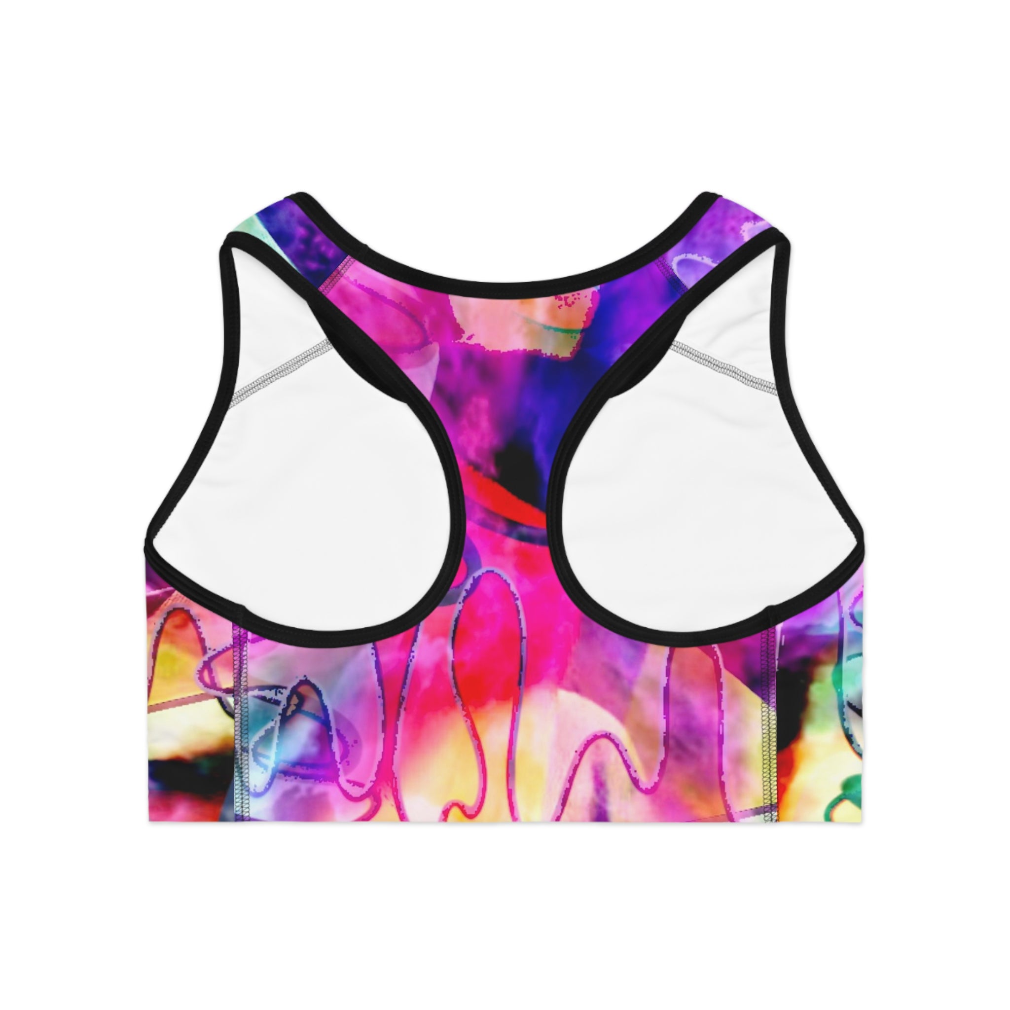 Graffiti Sports Bra (AOP)