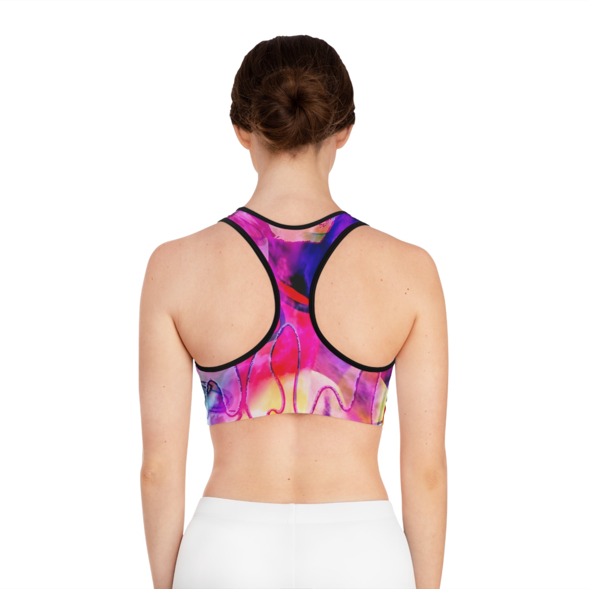 Graffiti Sports Bra (AOP)