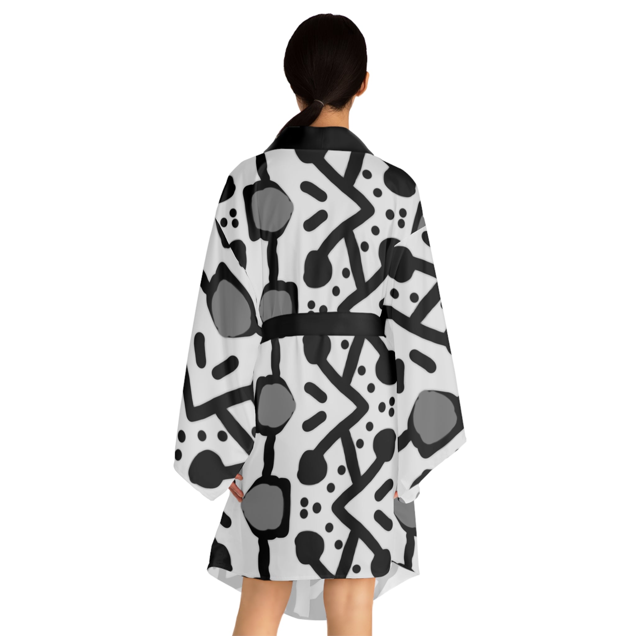 Long Sleeve Kimono Robe (AOP)