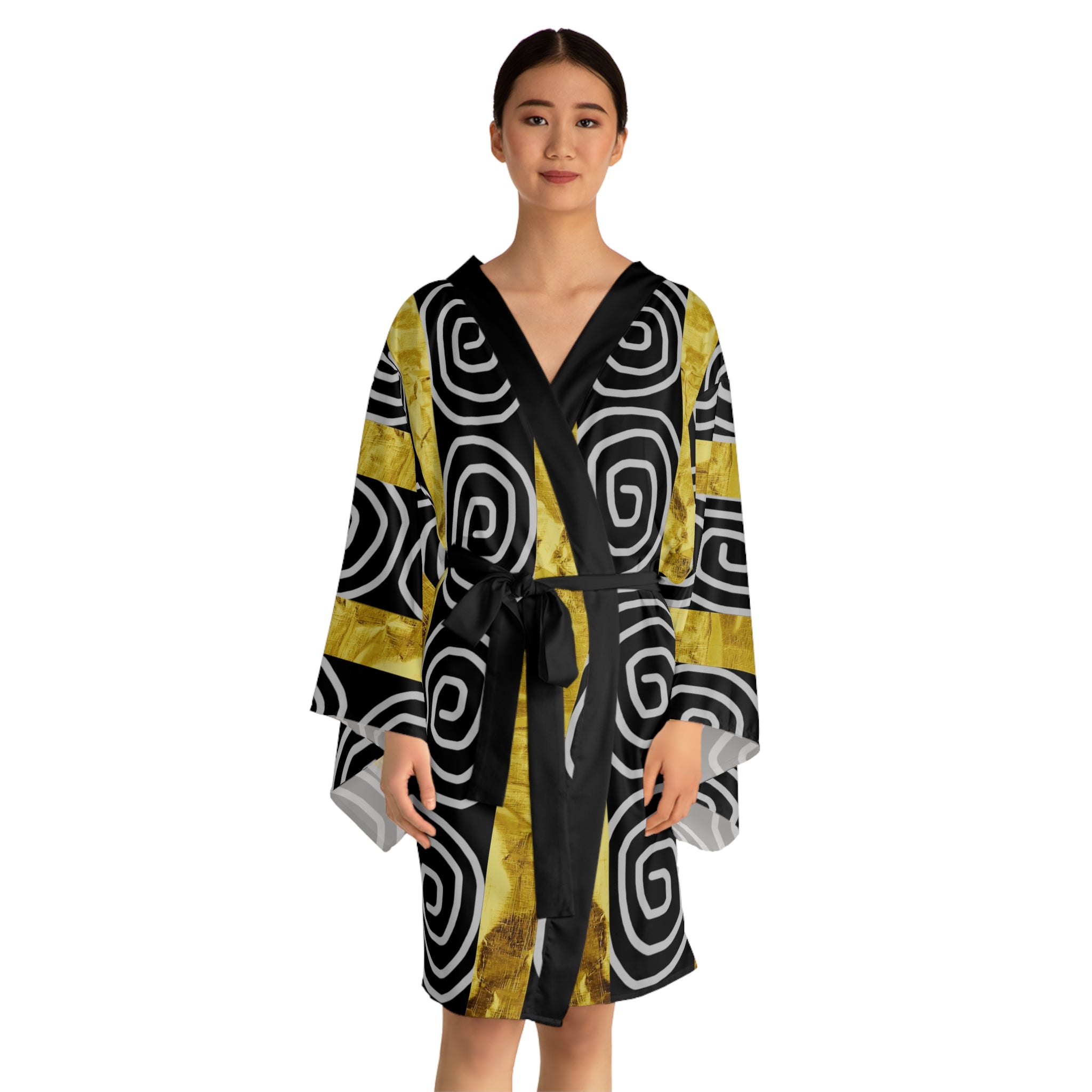 Long Sleeve Kimono Robe (AOP)