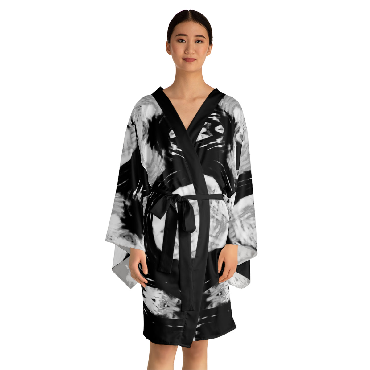 Long Sleeve Kimono Robe (AOP)