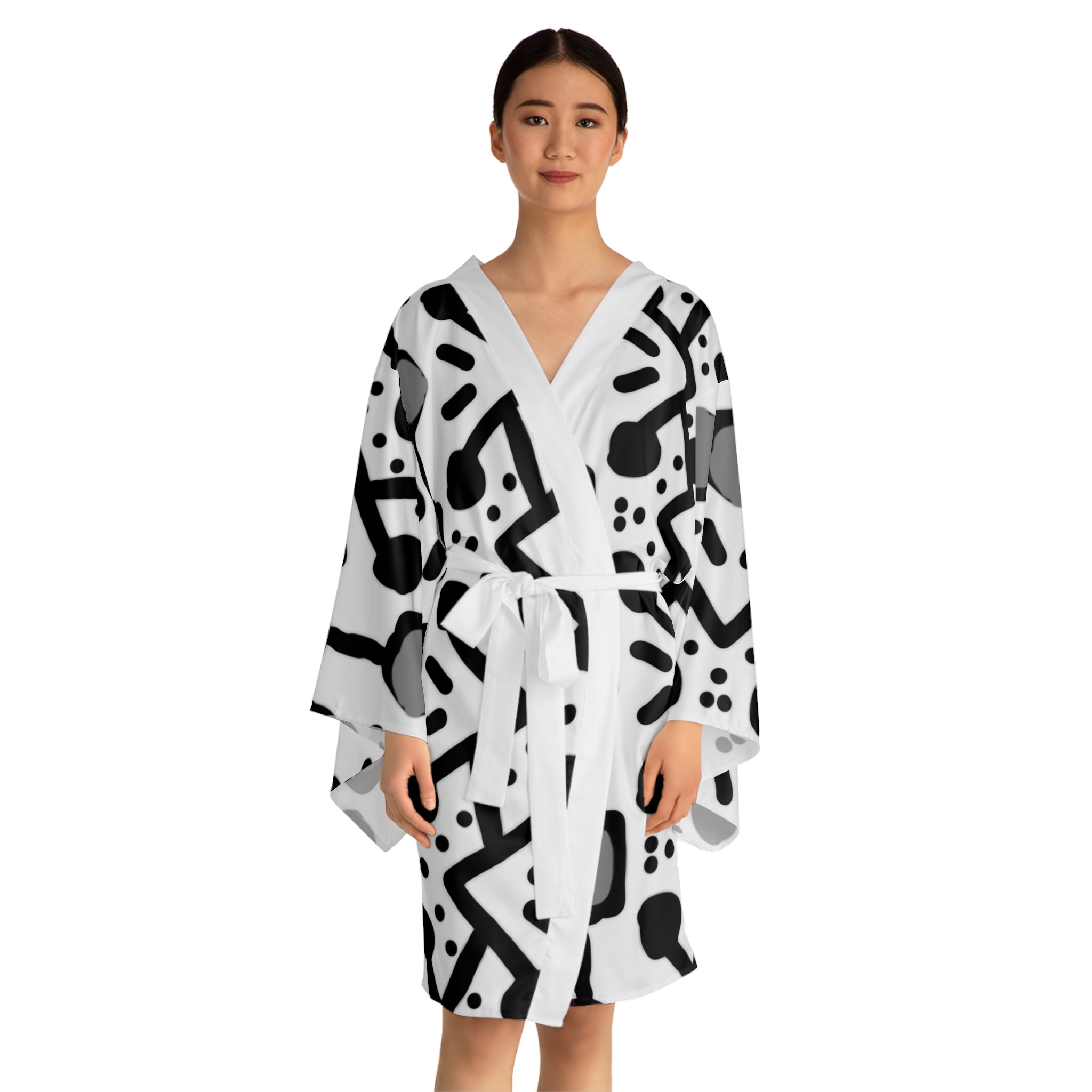 Long Sleeve Kimono Robe (AOP)