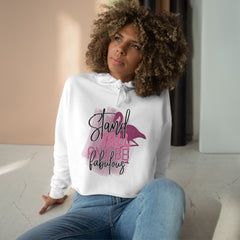 Stand Tall Graphic Crop Hoodie