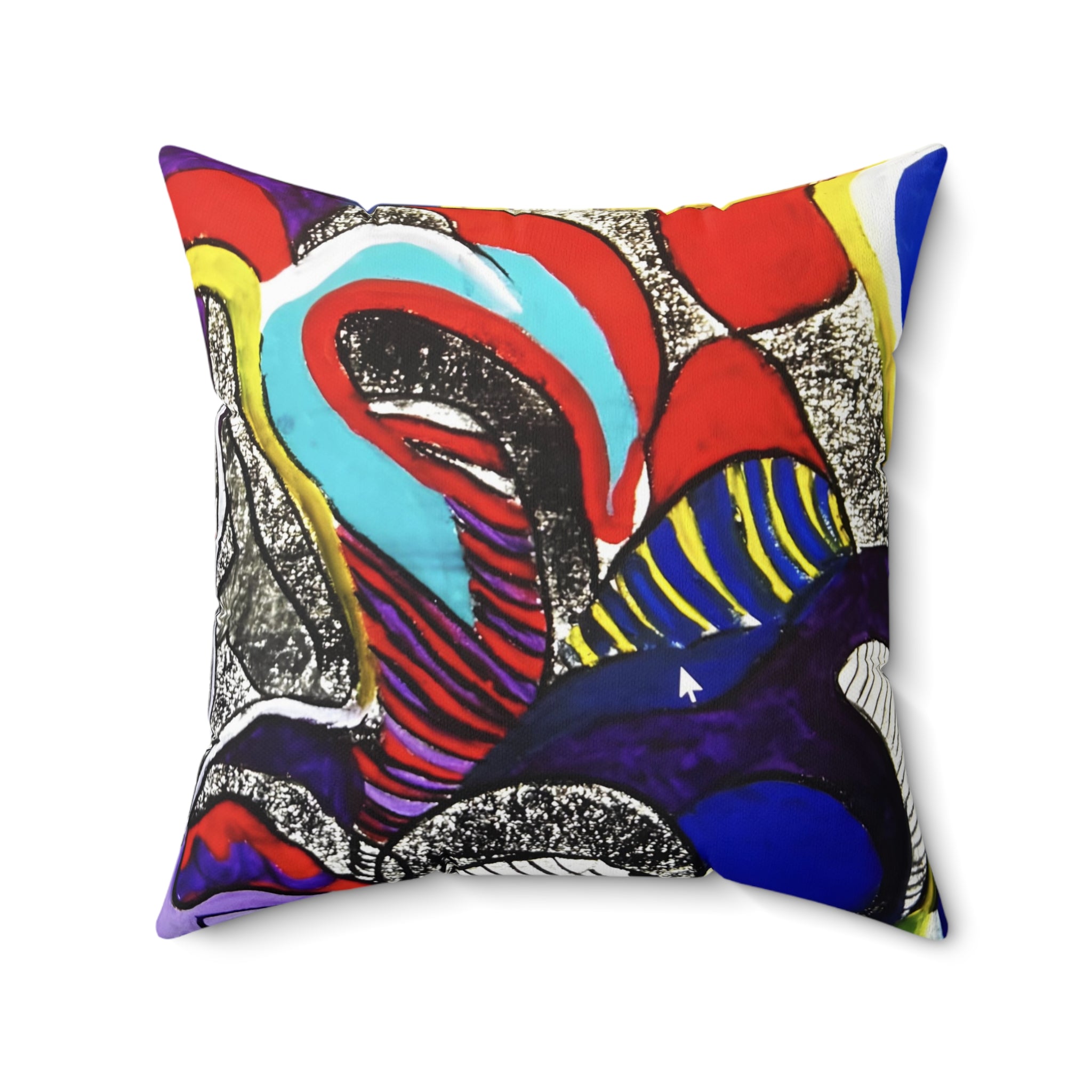 Spun Polyester Square Pillow, Original Art