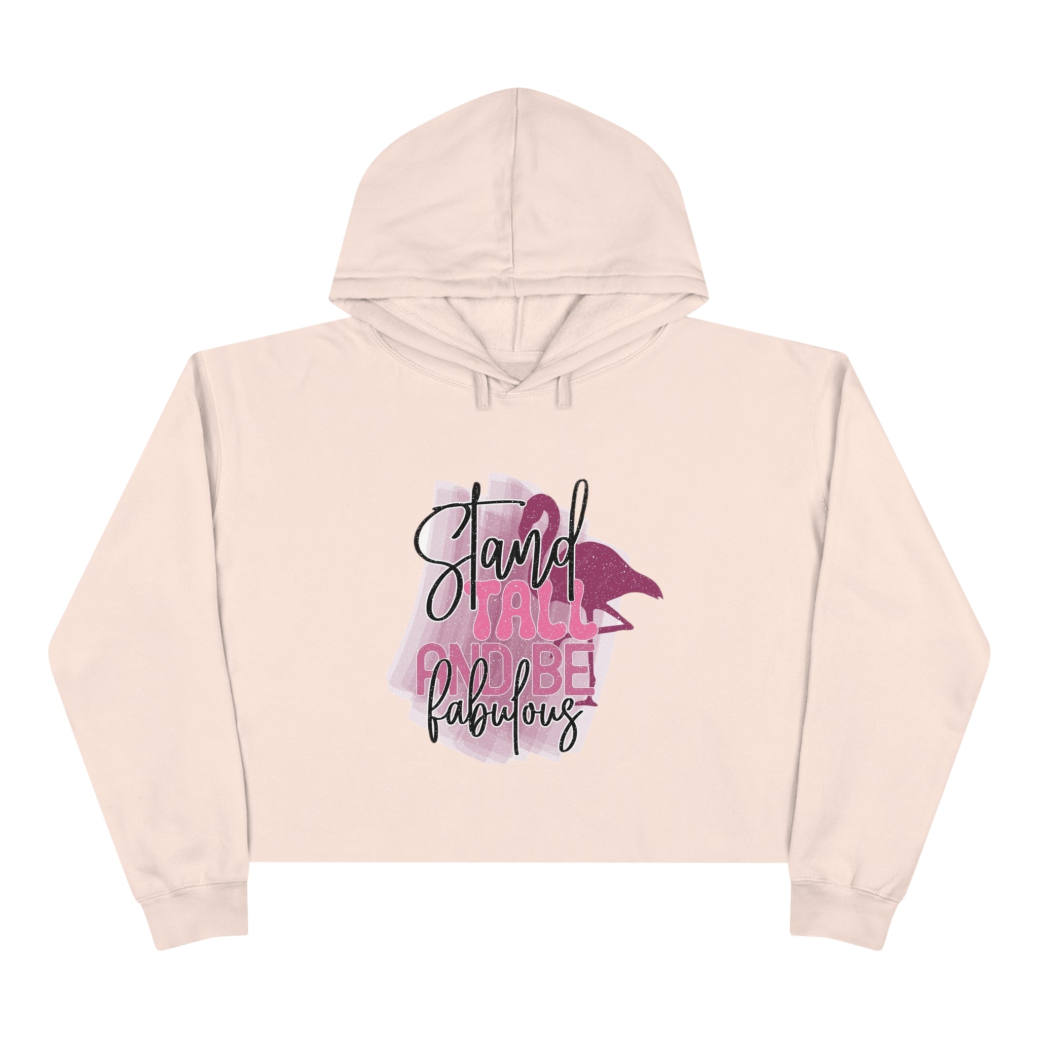 Stand Tall Graphic Crop Hoodie