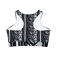 Mixed Pattern Padded Sports Bra