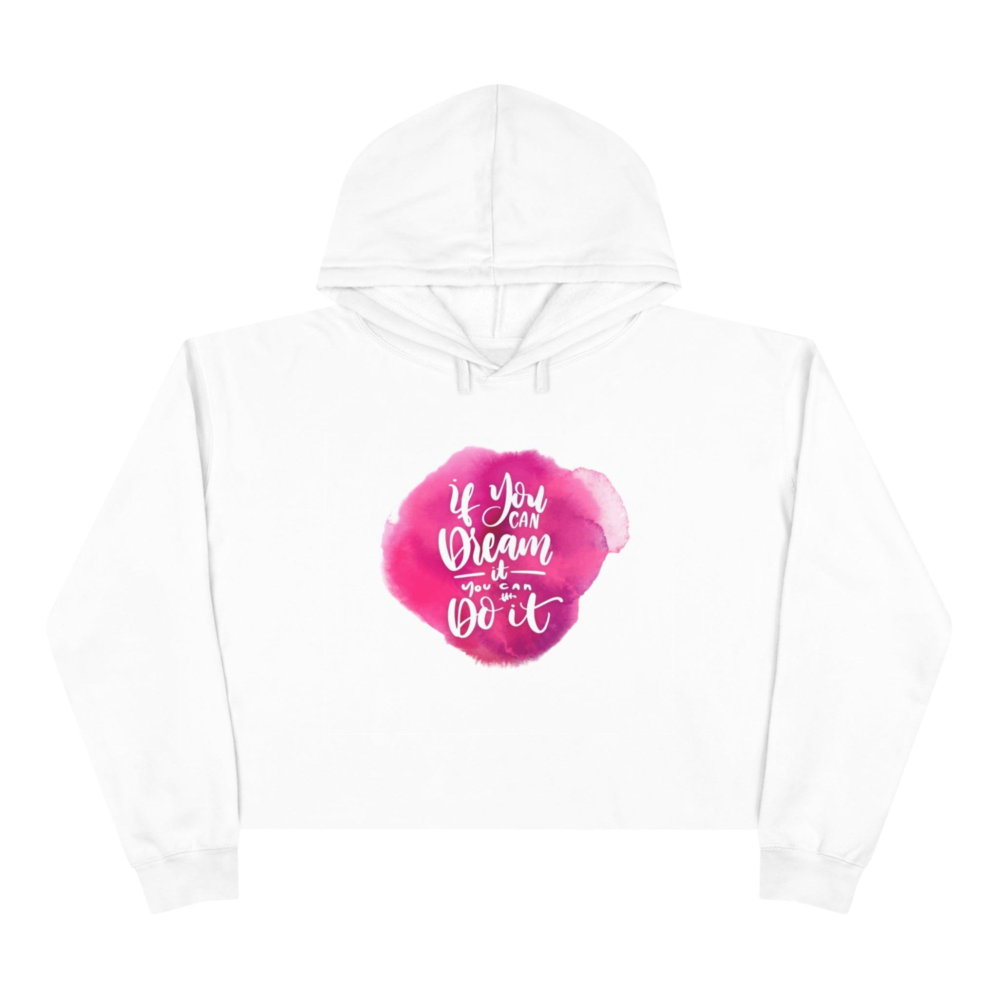 Cropped Graphic Hoodie