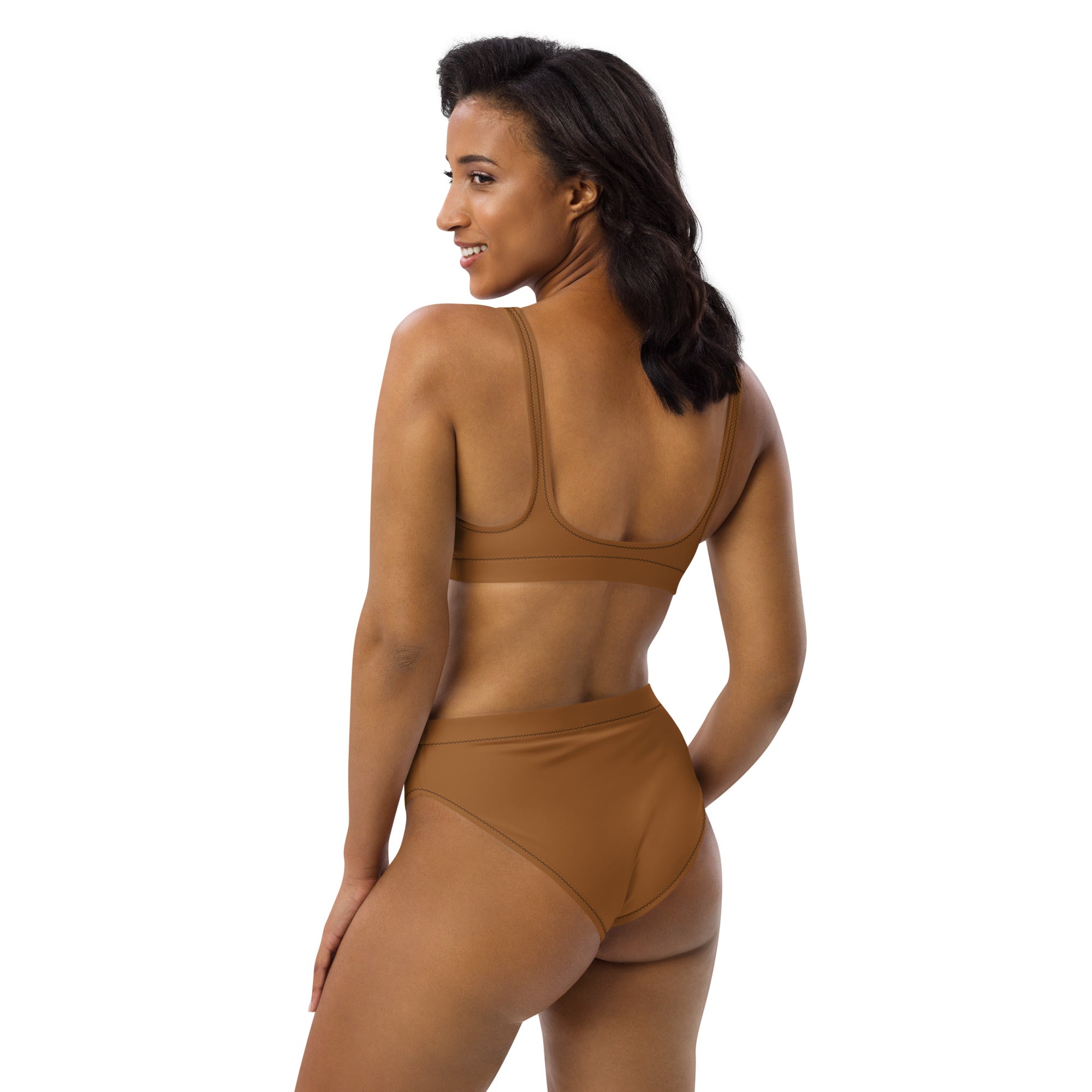 Back2Basics Russet High-Waisted Bikini Set