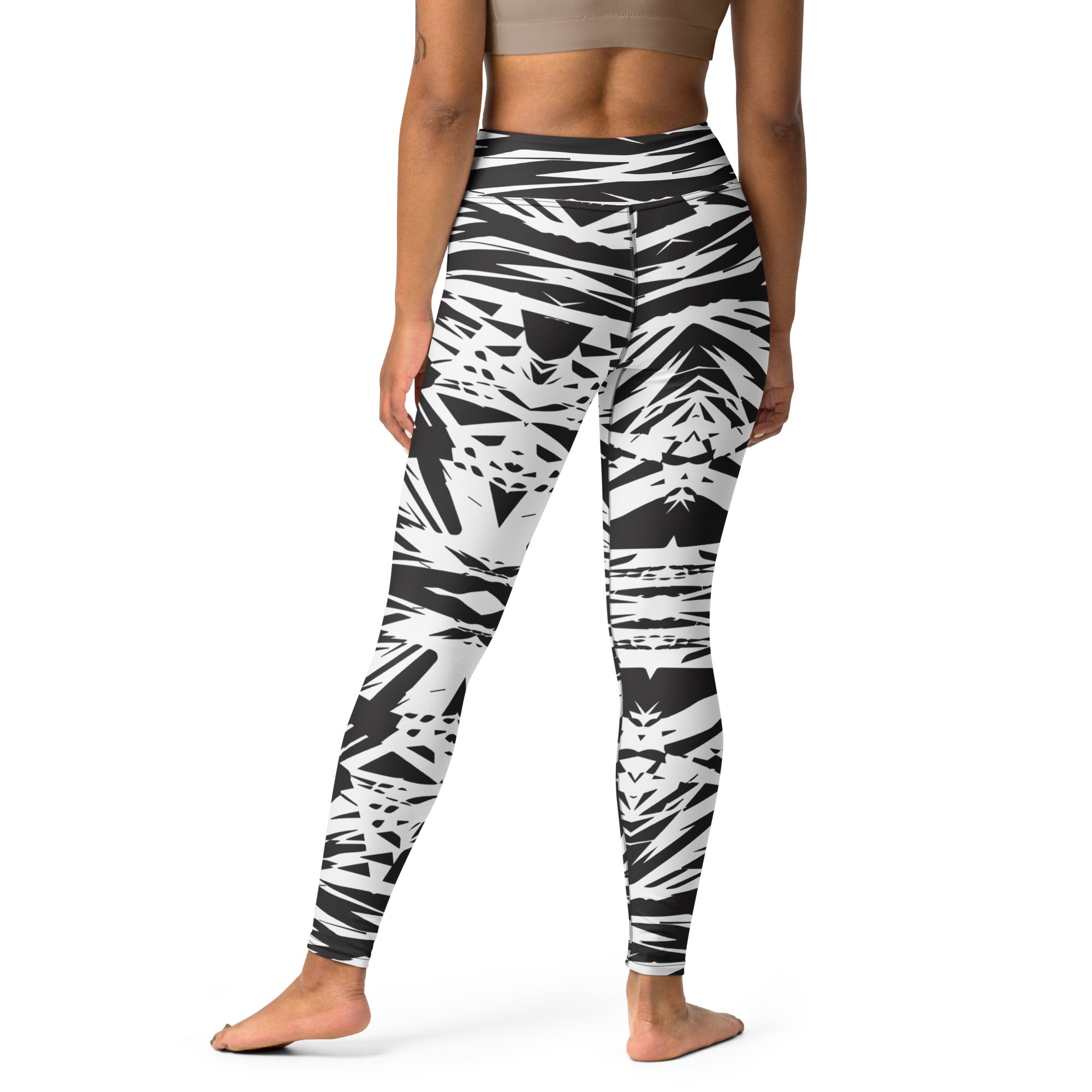 Zebra Stripes Yoga Leggings, Super Soft and Stretchy